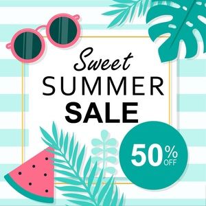 50 % total price of all bundles of 2 items of more, no exclusions!!